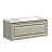 Тумба под раковину Sancos Very 100 см, подвесная, правая/левая, цвет Beige Soft, VR100RCE/VR100LCE