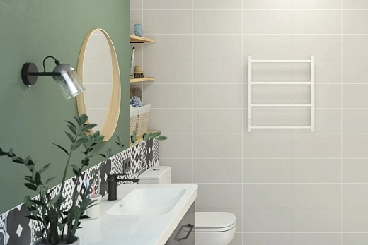 Полотенцесушитель электрический Стилье Формат 26, ширина 50 см, высота 60 см, диммер слева/справа, белый, 12527-6050/12526-6050