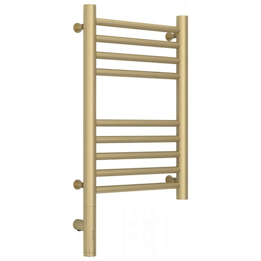 Полотенцесушитель электрический Сунержа Богема 3.0, высота 50 см, ширина 30 см, диммер слева/справа, цвет матовая шампань, 022-5804-5030/022-5805-5030