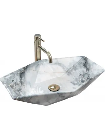 Умывальник накладной Rea Vegas Granit Shiny 57x37 гранит