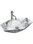 Умывальник накладной Rea Vegas Granit Shiny 57x37 гранит