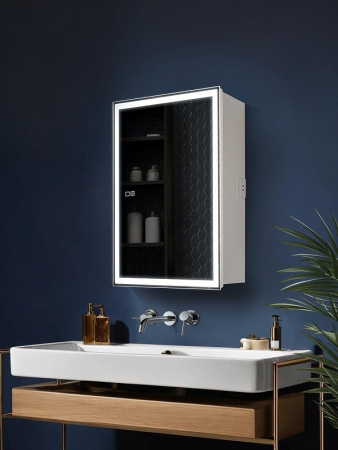 Зеркало-шкаф AQUAme 60 AQM9201 с подсветкой, сенсорным выключателем и подогревом Зеркало-шкаф AQUAme 60 AQM9201 с подсветкой, сенсорным выключателем и подогревом