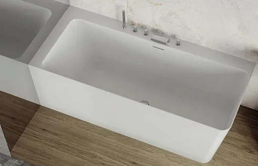 Ванна из искусственного камня Belux Турин ТУ-1600 L 160х70см левая, solid surface, белый матовый 18, 4810924289193