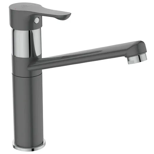 Смеситель Ideal Standard Ceraplan III Alpha для кухонной мойки, серый/хром матовый, BC813U8
