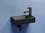 Умывальник подвесной Ceramicanova Element прямоугольный 410х225х105мм чаша слева, CN6051LMB