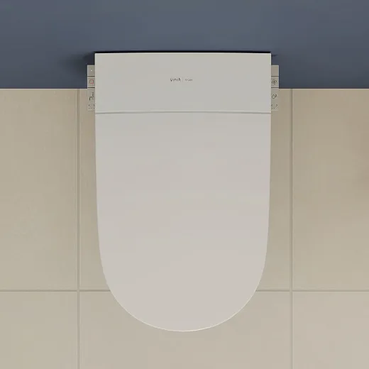 Унитаз подвесной умный  VitrA V-Care 3 Prime крышка микролифт, с функцией биде, пульт ДУ, белый, 7777B403-6399