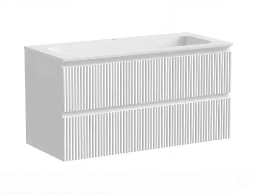 Тумба под раковину Sancos Snob R 100 см подвесная, Bianco, SNR100W
