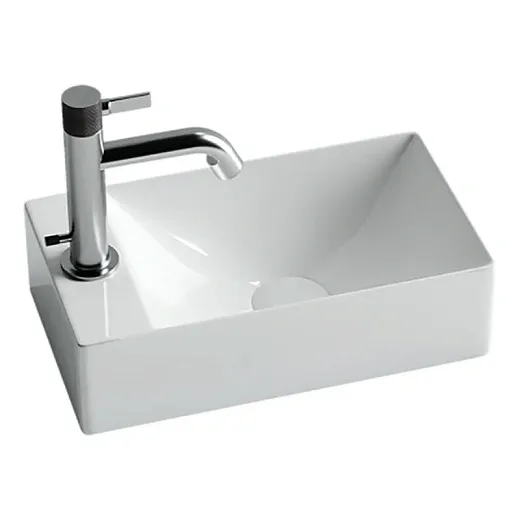 Умывальник Ceramicanova CN5008 37.5х21.5х10см подвесной прямоугольный без перелива, CN5008