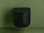Подвесной унитаз Ceramicanova Ulma, CN4006MB, безободковый, крышка-сиденье микролифт, черный матовый, сантехфарфор