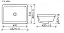 Раковина Ceramicanova Element, 55 х 40 х 18.5 см, цвет белый, CN6045, сантехфарфор