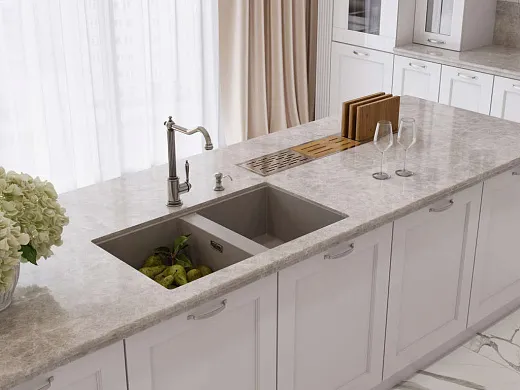 Кухонная мойка Omoikiri Kitagawa 83-2-U-GR Artceramic/leningrad grey