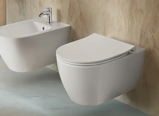 Комплект: инсталляция OLI 120 с кнопкой Slim хром матовый и унитаз подвесной Ideal Standard i.life O Tornado HydroTwist с тонким сиденьем Soft-Close