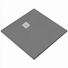 Мраморный душевой поддон Good Door ESSENTIA CR серый 100х100 Мраморный душевой поддон Good Door ESSENTIA CR серый 100х100