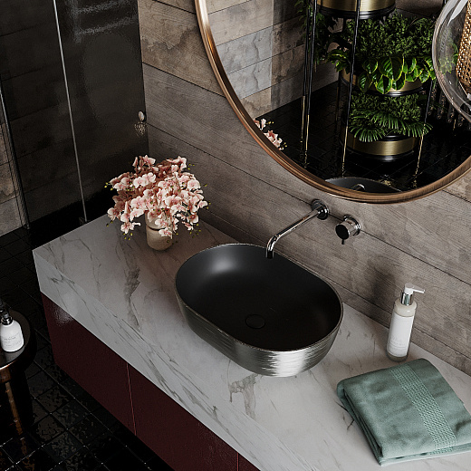 Умывальник накладной Roxen Sandra 570195-B