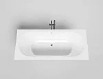 Ванна Salini Ornella Axis 103411MF, 180 х 80 см, из искусственного камня S-Sense, цвет белый матовый, покраска по RAL полностью