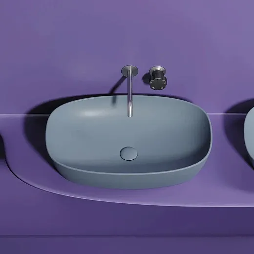 Умывальник Ceramicanova Element CN6049MHL 60см сантехфарфор серо-голубой, CN6049MHL