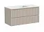 Тумба под раковину Sancos Snob R 100 см подвесная, левая, Beige Soft, SNR100LCE