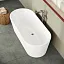 Ванна акриловая VitrA Geo 180 x 80,5 см отдельностоящая+ножки+скрытый сифон, прямоугольная, белая, 65380006000