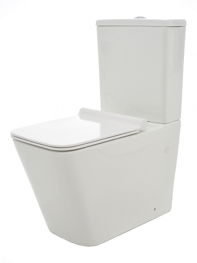 AQM1003 Унитаз AQUAme напольный Rimless с сиденьем SoftClose, горизонтальный выпуск. 680x360x405мм