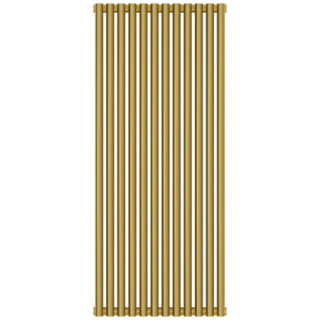 Радиатор трубчатый Сунержа Эстет-00, 12 секций, боковое подключение, цвет золото, 03-0332-1212