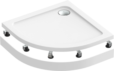 Акриловый душевой поддон Good Door РАУНД NEW 80x80 правый