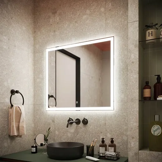 Зеркало Sancos City CI800 80, с подсветкой, 80 х 70 см