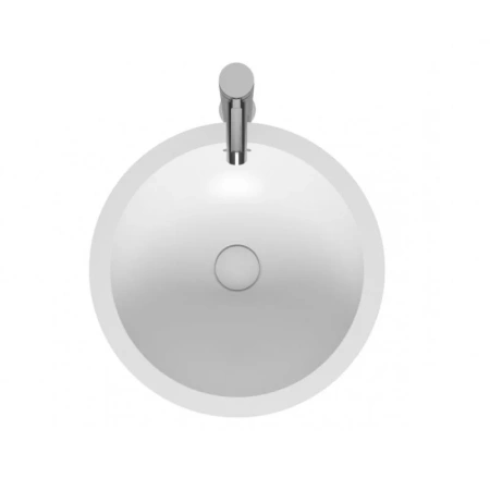 Раковина Riho Avela Round W W016002105, 42 см, из искусственного камня, накладная, цвет белый Раковина Riho Avela Round W W016002105, 42 см, из искусственного камня, накладная, цвет белый