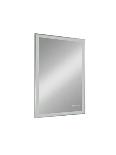 Зеркало Континент Mercury 700x900 часы, антизапотевание ЗЛП344