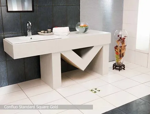 Точечный трап Pestan Confluo Standard Square 3 Gold, 13000138