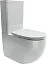 Напольный безободковый унитаз Ceramicanova Metropol CN4001 Rimless, крышка микролифт, сантехфарфор