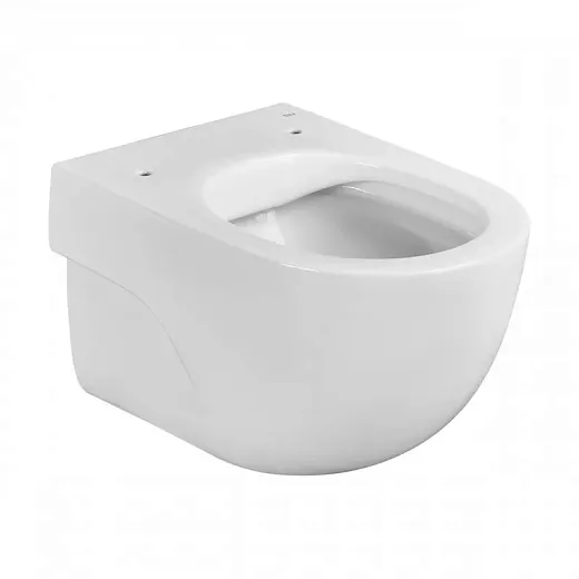 Унитаз подвесной Roca Meridian Compacto Rimless безободковый с пневмокрышкой Slim, 346244000 + 8012B2002