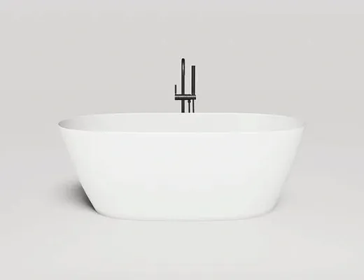Ванна Salini Sofia Light 103611GF, 164 х 76 см, из искусственного камня S-Sense, цвет белый, покраска по RAL полностью