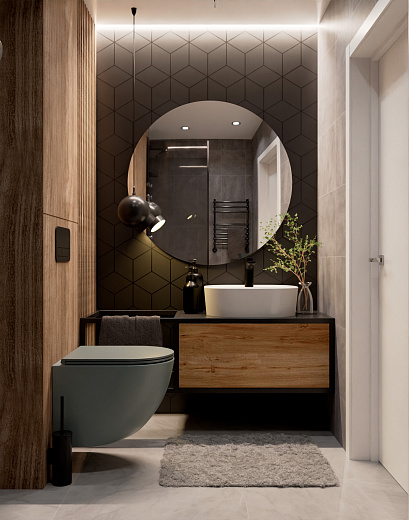 AQM2002MGR Унитаз подвесной AQUAme с сиденьем SoftClose, технология смыва Rimless, скрыт.крепеж. Цвет серый