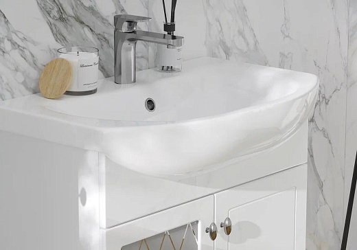 Тумба напольная Volna Milena 70.2D под умывальник Балтика белая