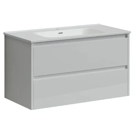 Тумба под раковину Sancos Libra LB90W 90, подвесная, белый глянец