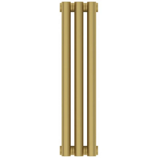 Радиатор отопления Сунержа Эстет-0, 3 секции, боковое подключение, цвет матовое золото, 032-0331-5003