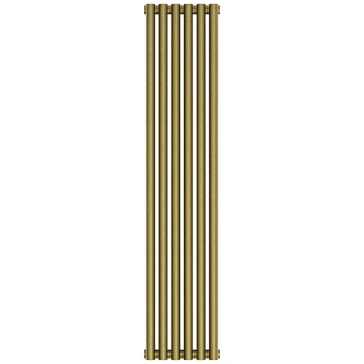 Радиатор трубчатый Сунержа Эстет-11, 6 секций, ширина 27 см, высота 120 см, боковое подключение, цвет состаренная бронза, 05-0302-1206