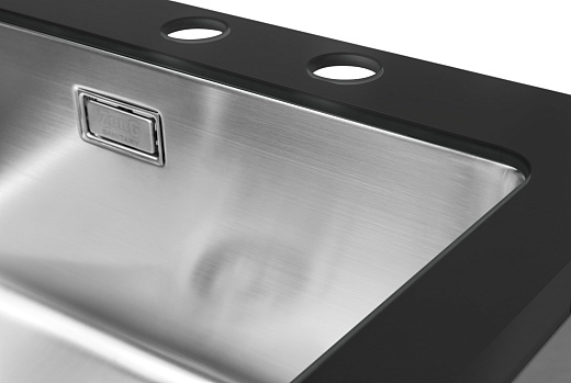 Мойка со стеклом ZorG GS 5553 black