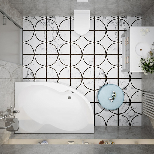 Ванна гидромассажная Тритон Мари 170x110 левая Релакс