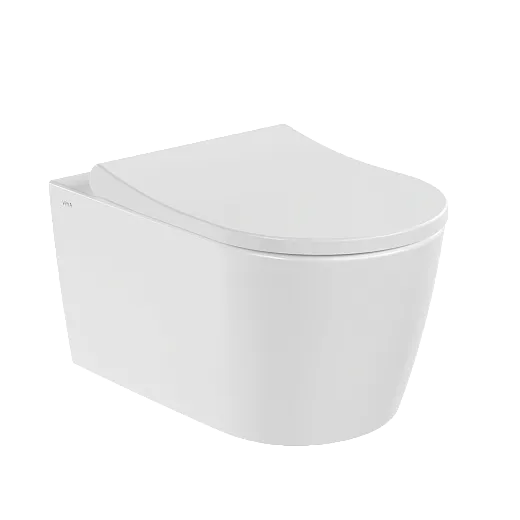 Подвесной унитаз VitrA Metropole Round безободковый QuantumFlush с сиденьем микролифт, белый,  7910B003-6429