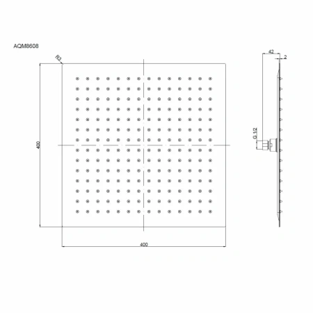 Лейка верхнего душа AQUAme Savona AQM8608BG брашированное золото Лейка верхнего душа AQUAme Savona AQM8608BG брашированное золото