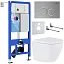 Комплект инсталляции с унитазом 6 в 1 Roxen StounFix Dual Fresh 530326 (состоит из: 710200, Santi 410260M, 530185-02)