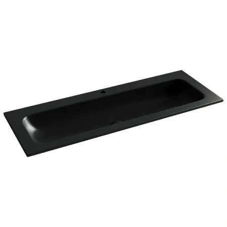Умывальник Ceramicanova Grace CN7017MB 121см сантехфарфор черный матовый, CN7017MB