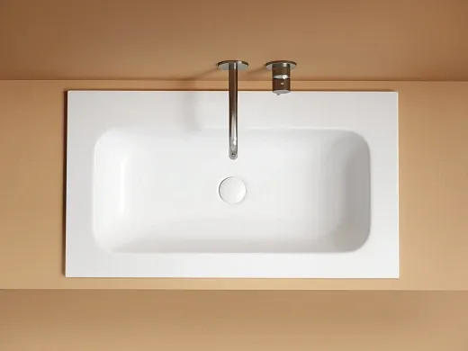 Умывальник накладной Ceramicanova Грация прямоугольный с отверстием под смеситель белый, CN7012MW