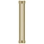 Радиатор отопления Сунержа Эстет-00, ширина 9 см, высота 50 см, 2 секции, боковое подключение, цвет матовая шампань, 022-0332-5002
