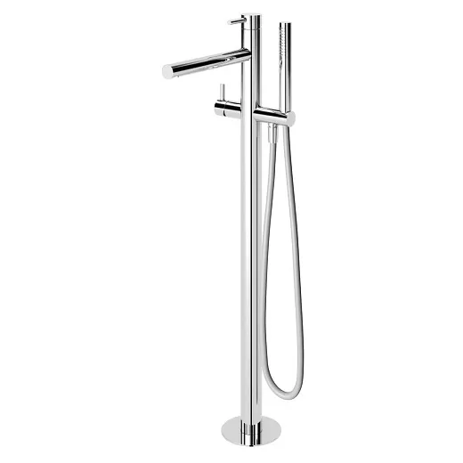 Смеситель для ванны Bruma Lusitano, белый матовый, напольный, 1078001PW