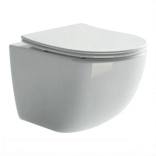 Инсталляция Ceramicanova Envision с унитазом Ceramicanova Forma CN3009_1001CH_1000 Rimless CN3009, крышка микролифт, сантехфарфор, клавиша Round хром глянцевый
