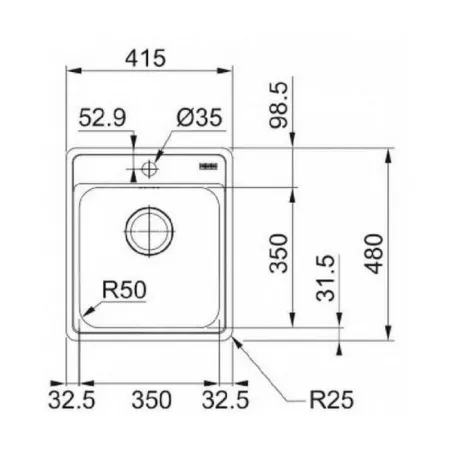 Мойка кухонная FRANKE BCX 610-42 TL (101.0689.880)