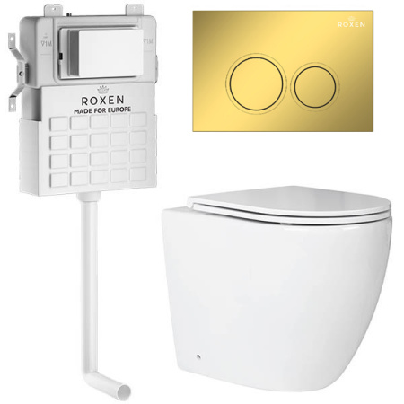 Комплект инсталляции с приставным унитазом 5 в 1 Roxen Attach 967103 (состоит из: 710215, Santi 410260G; 650185-01) Комплект инсталляции с приставным унитазом 5 в 1 Roxen Attach 967103 (состоит из: 710215, Santi 410260G; 650185-01)