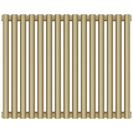 Радиатор отопления Сунержа Эстет-00, ширина 67.5 см, высота 50 см, 15 секций, боковое подключение, цвет матовая шампань, 022-0332-5015